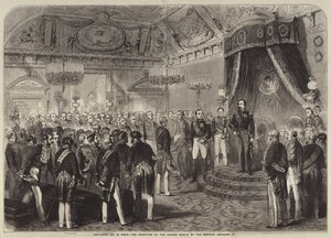 Nowy Rok w Paryżu, przyjęcie Senatu Francji przez cesarza Napoleona III